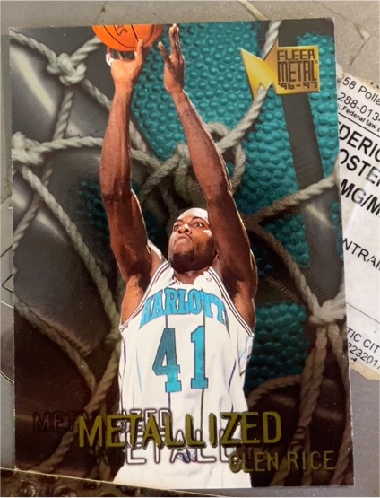 1996-97 Fleer Metal #130 Glen Rice — front