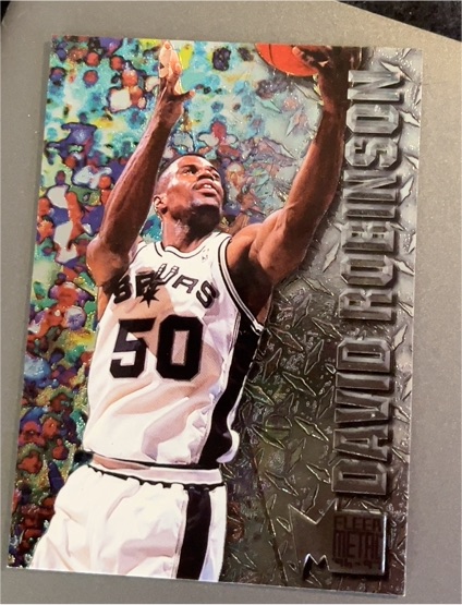 1996-97 Fleer Metal #91 David Robinson — front