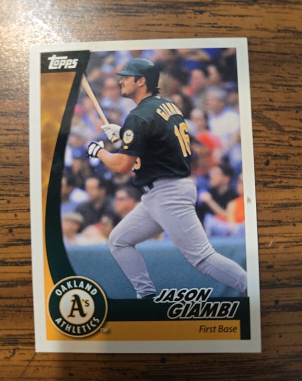 2002 Topps Post Cereal #10 Jason Giambi — front