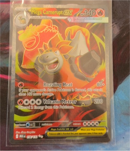2025 Pokémon TCG Mega Camerupt EX #156 — front