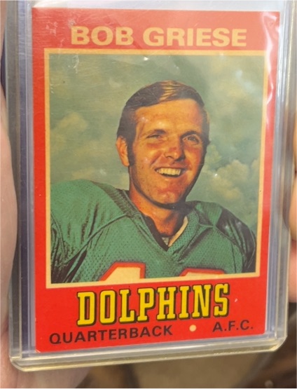 1974 Topps Wonder Bread #8 Bob Griese — front