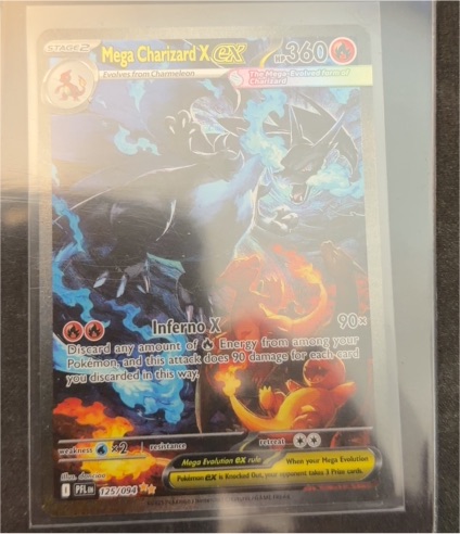 2025 Pokemon TCG Mega Charizard X ex #125/094 Phantasmal Flames — front