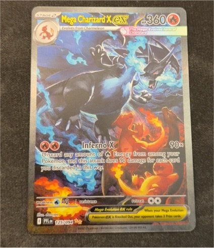 2025 Pokémon #125 Mega Charizard X EX — front
