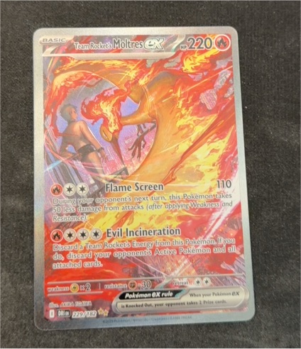 2023 Pokémon TCG Destined Rivals #229 Team Rocket's Moltres EX — front