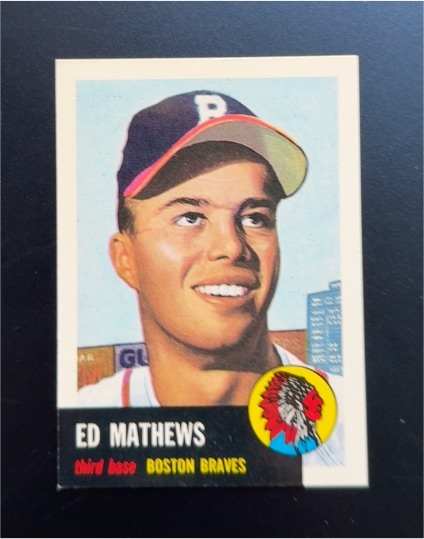 1953 Topps #37 Ed Mathews Boston Braves — front