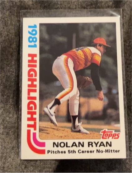 1982 Topps #5 Nolan Ryan — front