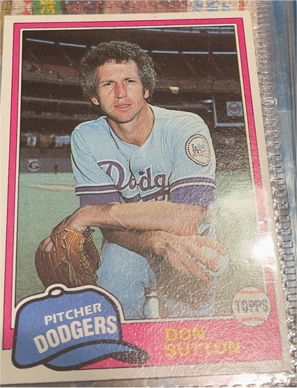 1981 Topps #605 Don Sutton — front
