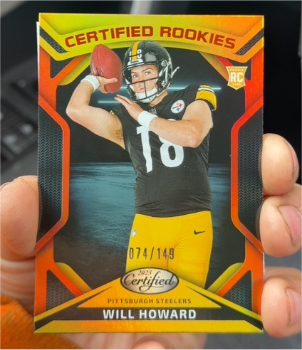 2025 Panini Certified #CRK-WHD Will Howard Certified Rookies — front
