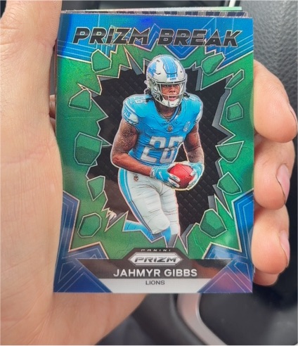 2023 Panini Prizm Prizm Break #PB-5 Jahmyr Gibbs — front