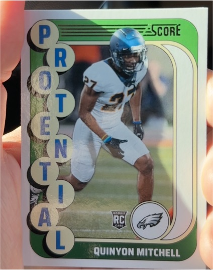 2024 Score #20 Quinyon Mitchell Protential — front