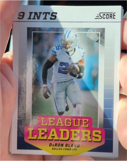 2024 Score #LL-DBD DaRon Bland League Leaders Dallas Cowboys — front