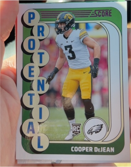 2024 Panini Score #8 Cooper DeJean Protential — front