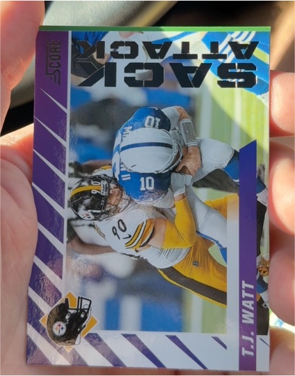 2024 Score #1 T.J. Watt Sack Attack — front