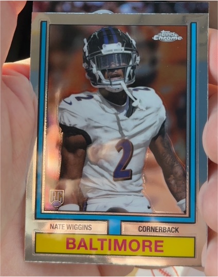 2024 Topps Chrome 1974 Topps Football #74TF-15 Nate Wiggins — front
