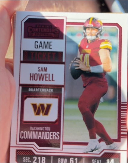 2023 Panini Contenders #100 Sam Howell — front