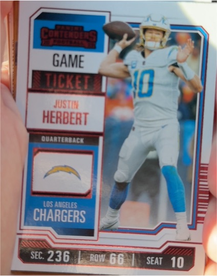 2023 Panini Contenders #59 Justin Herbert — front