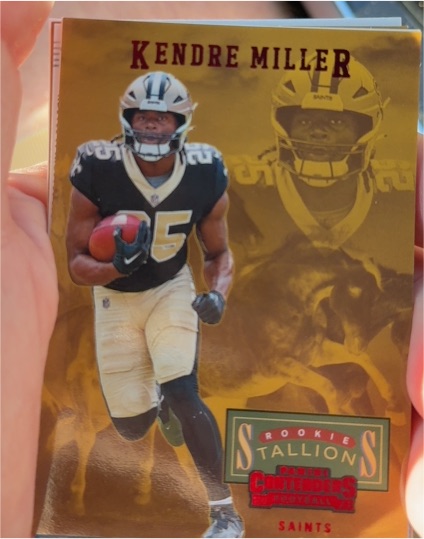2023 Panini Contenders #15 Kendre Miller Rookie Stallions — front
