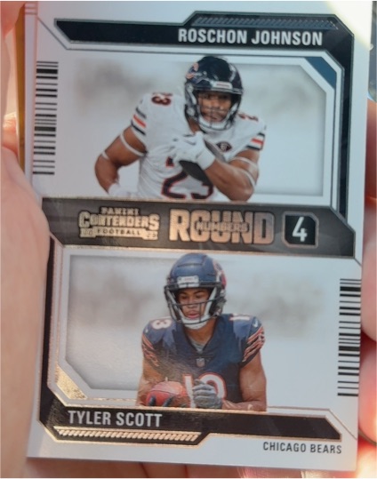 2023 Panini Contenders Round Numbers #19 Roschon Johnson / Tyler Scott — front