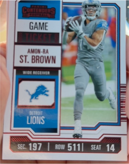 2023 Panini Contenders #34 Amon-Ra St. Brown — front