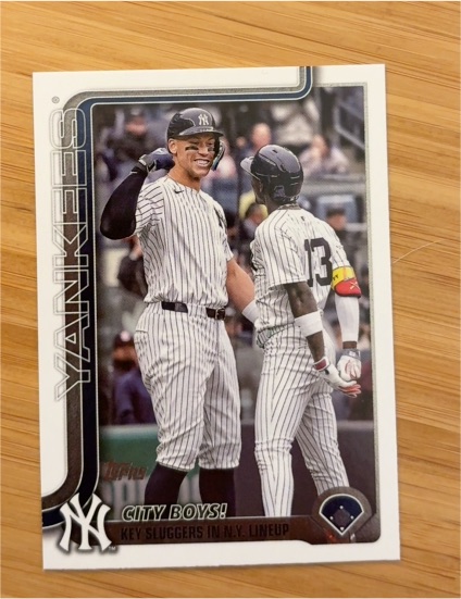 2025 Topps Update #US85 Aaron Judge, Jazz Chisholm Jr. — front