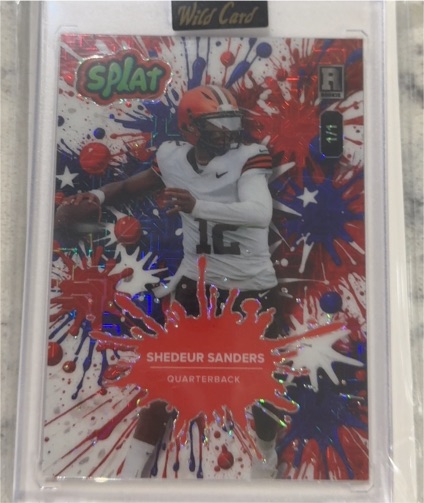 2024 Wild Card Splat #Shedeur Sanders — front