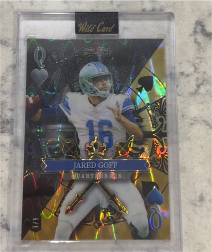 2024 Wild Card 5 Card Draw Stacked Deck Jared Goff — front