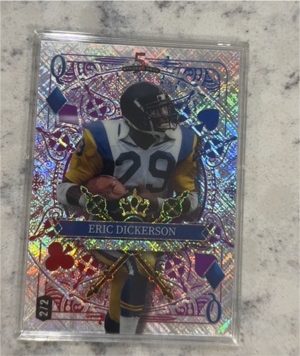 2024 Wild Card 5 Card Draw #5 Eric Dickerson — front