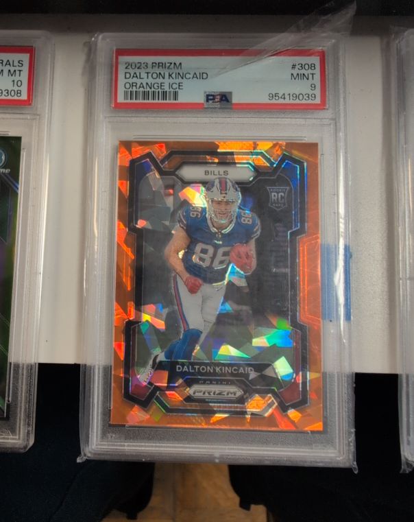2023 Panini Prizm #308 Dalton Kincaid Orange Ice — front