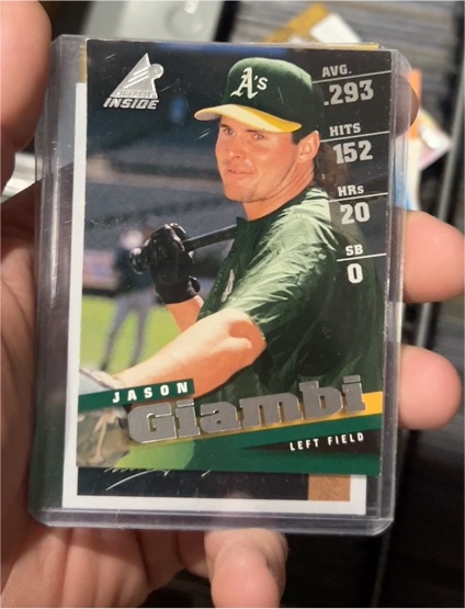 1998 Pinnacle Inside #75 Jason Giambi — front