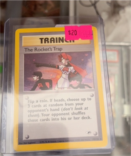 2000 Pokémon Gym Heroes #19 The Rocket's Trap — front
