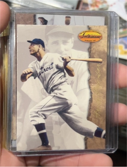 1994 Ted Williams Card Company #32 Hank Greenberg — front