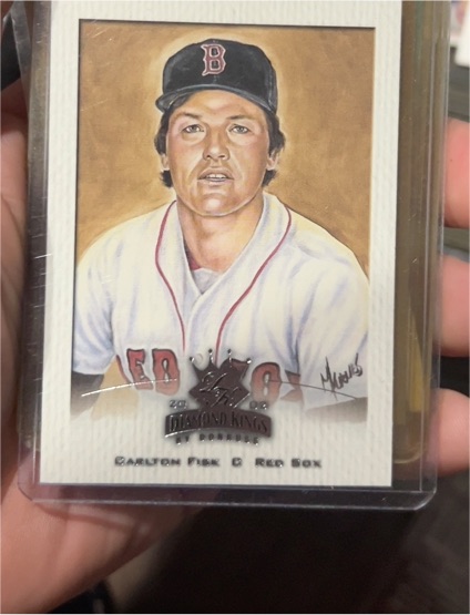 2002 Donruss Diamond Kings #135 Carlton Fisk — front