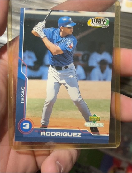 2001 Upper Deck Collectibles Playmakers #3 Alex Rodriguez — front