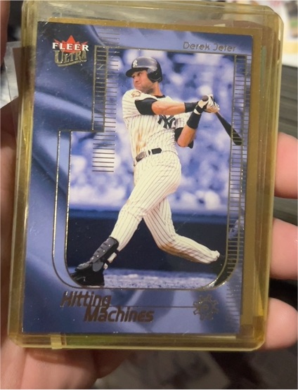 2002 Fleer Ultra Hitting Machines #11 Derek Jeter — front