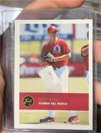 2000 Just Minors Brett Myers Piedmont Boll Weevils — front