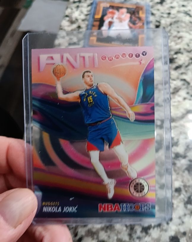 2023-24 Panini NBA Hoops Premium Stock #17 Nikola Jokic Anti-Gravity — front