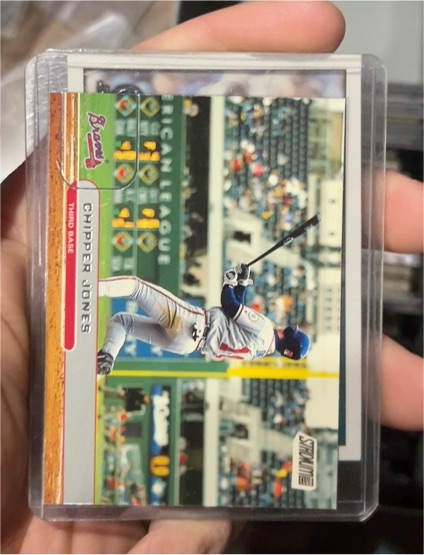 2001 Stadium Club #3 Chipper Jones — front