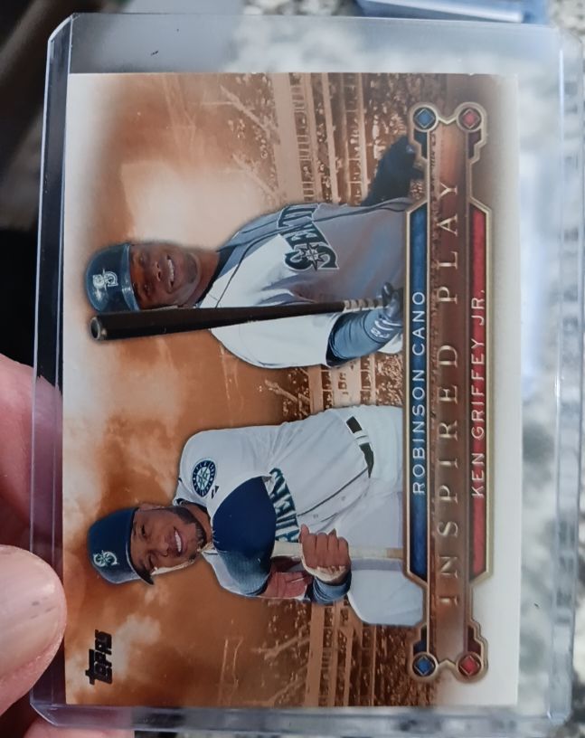 2015 Topps #I-2 Ken Griffey Jr. / Robinson Cano Inspired Play — front