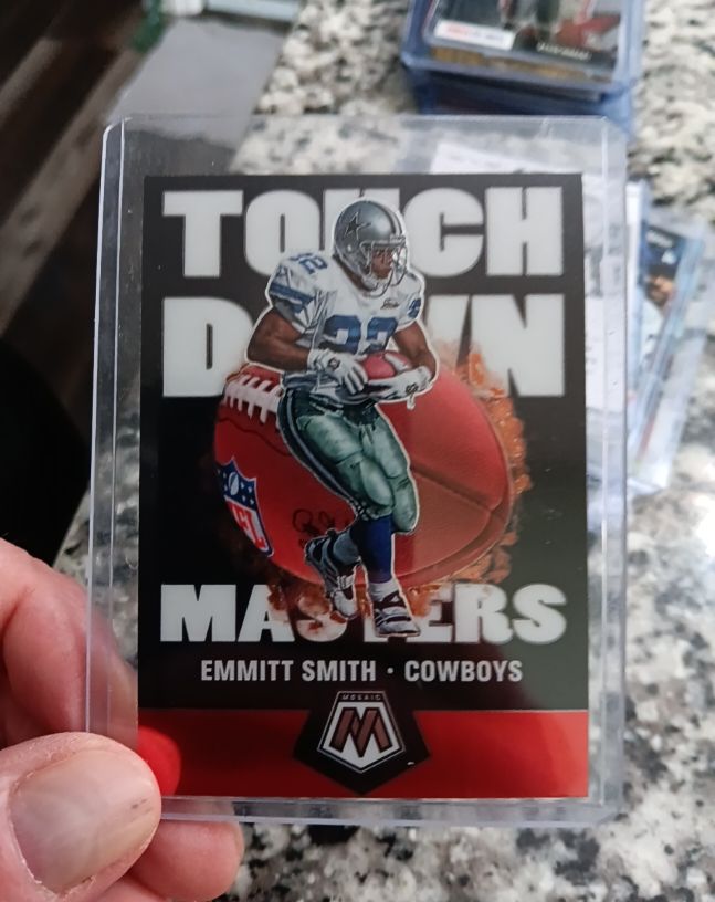 2020 Panini Mosaic #TM4 Emmitt Smith Touchdown Masters Dallas Cowboys — front