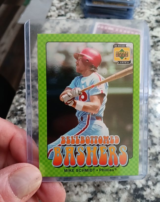 2001 Upper Deck Decade 1970's Bellbottomed Bashers #BB5 Mike Schmidt — front