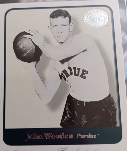 2001 Greats of the Game #42 John Wooden HOF Basketball Purdue — front