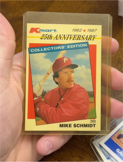 1987 Topps Kmart 25th Anniversary #31 Mike Schmidt — front
