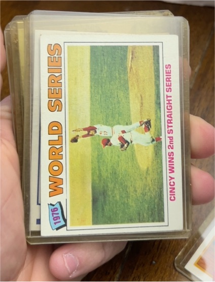 1977 Topps #413 1976 World Series Cincinnati Reds — front