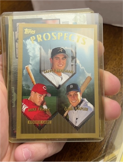 1999 Topps #205 Lance Berkman / Mike Frank / Gabe Kapler — front