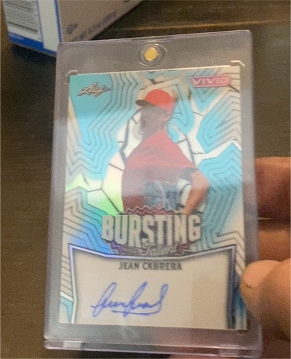 2025 Leaf Vivid Bursting Talent Jean Cabrera — front