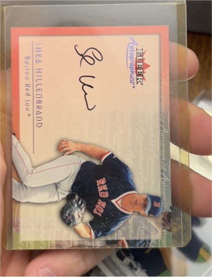 2001 Fleer Autographics #NNO Shea Hillenbrand — front