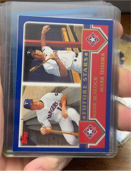 2003 Topps #324 Hank Blalock / Mark Teixeira — front