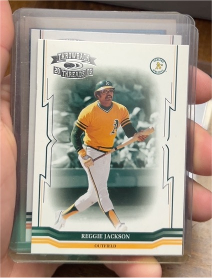 2005 Donruss Throwback Threads #293 Reggie Jackson — front
