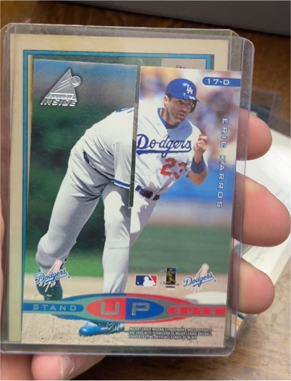 1998 Pinnacle Inside Stand Up Guys #17-D Eric Karros — front