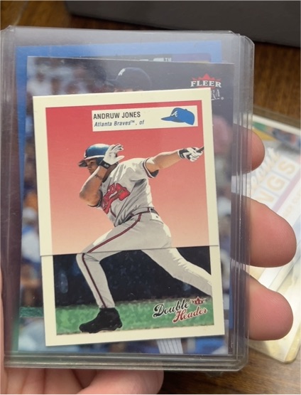 1991 Fleer Double Header Andruw Jones — front